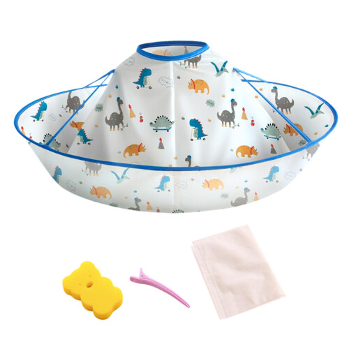 Capes de coiffure pour enfants en bas âge, Design lavable,-Bleu