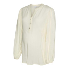 (14 UK, Birch) Mamalicious Womens/Ladies Lia Maternity Long-Sleeved Blouse