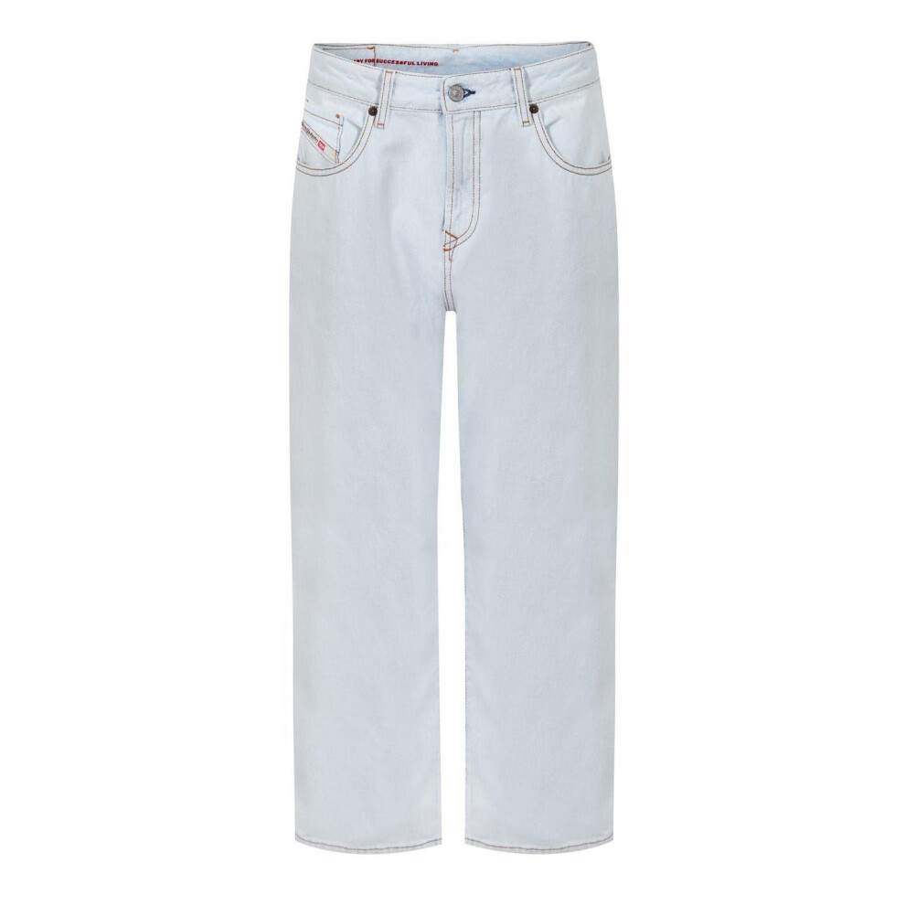 Diesel (27L, Light Wash) Womens/Ladies 1999 Wide Leg Jeans