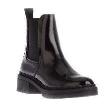(5 UK, Black) Rocket Dog Womens/Ladies Iggie Patent Leather Block Heel Chelsea Boots