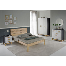 Ronan 4'6" Bed - Waxed Pine