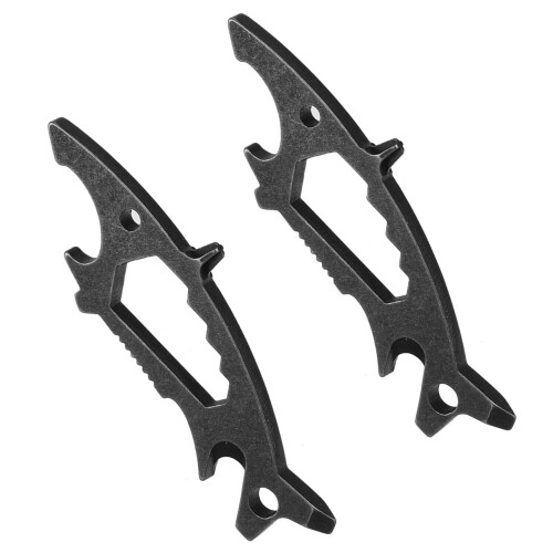 Porte-clés multifonction en acier au carbone, Gadgets,