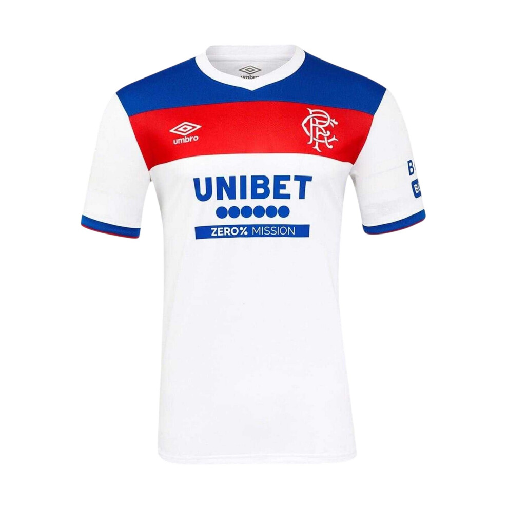 Umbro (3Xl, White/Blue) Mens 25/26 Rangers Fc Away Jersey