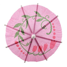 288Pcs Color Flower Paper Small Umbrella Sign Fruit Sign Cocktail Sign Bar Supplies Fruit Plate Drink Decoration