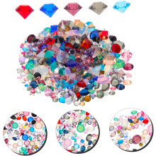 1 bolsa de diamantes de imitación mixtos para decoración de uñas, diamantes puntiagudos, suministros de manicura DIY, adornos para uñas.