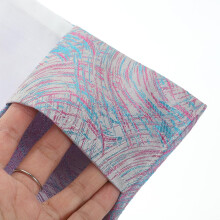 Funda protectora lavable y ajustable de tela satinada para libros tamaño A5.