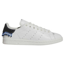 (11 UK, White) Adidas Mens Stan Smith Beaded Leather Embellished Flat Trainers