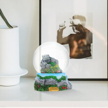 Decoración de bola de cristal de la Gran Muralla, resina sintética, decoración del hogar con contorno, estilo de lujo ligero y creativo.