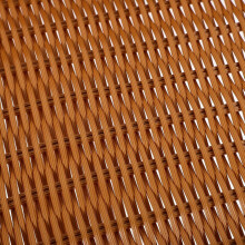 Cesta de mesa para servir postres, redonda, de 31,4 cm, de acrílico marrón, PP, elegante y práctica.