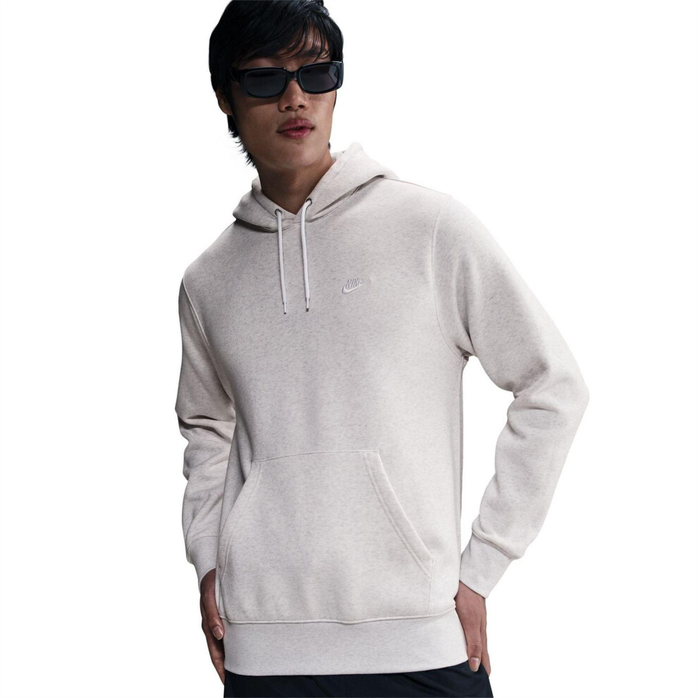 Nike (S, Birch) Mens Club Fleece Pullover Hoodie