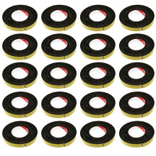 20 Pcs 5M Black Single Sided Self Adhesive Foam Tape Closed Cell 20mm Wide x 3mm Thick