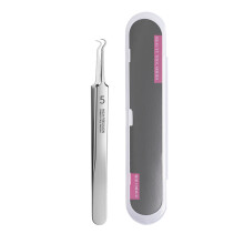 (Pack, Hook Clip) Stainless Steel Acne Tweezer, Thin Head Skin Tool