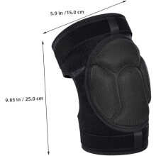 1 par de rodilleras deportivas reforzadas con almohadillas protectoras para hombres y mujeres, flexibles y anticolisión.