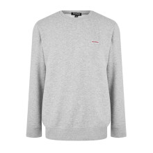 (L, Grey) True Religion Mens Logo Fleece Lined Sweatshirt