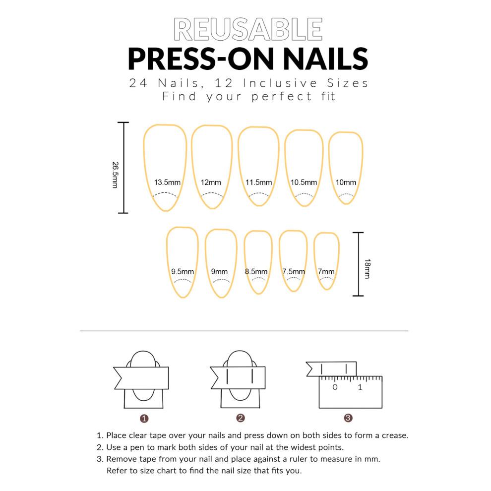 Phui-Pet-Supplies French Tip Press-On Nails, Nude & Blue, Long Lasting