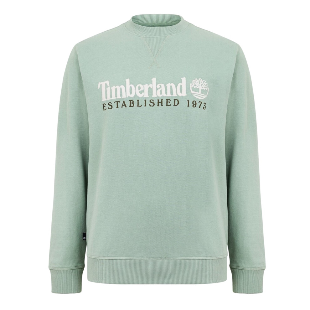 Timberland (S, Green Bay) Womens/Ladies Embroidered Logo Crew Neck Sweatshirt