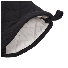 3 Paire Resistant A la Chaleur en Coton Gants de Four Cuisine Cuisson Moufles de Cuisson Noires