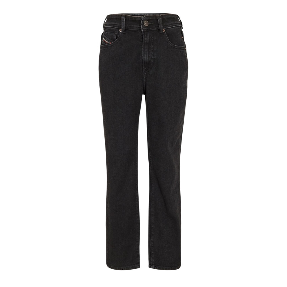 Diesel (28L, Black) Womens/Ladies 2004 Denim Straight Leg Jeans