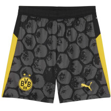 (S, Black/Yellow) Borussia Dortmund Unisex Adult 2025/26 Puma Football Shorts