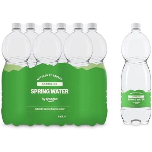 by Amazon Sparkling Spring Water, 6x2L