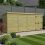 18 x 4 Pent Shed Tanalised (Double Door, No Windows) 1