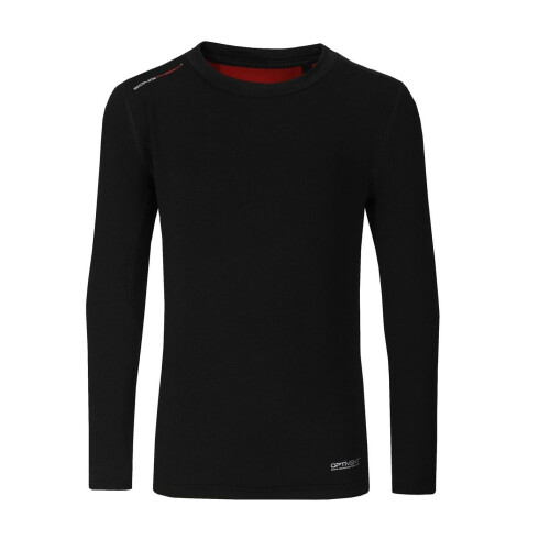 (13 Years, Black) Sondico Boys Thermal Collared Base Layer Top