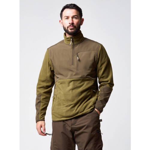 JACK PYKE JACK PYKE Rannock Fleece Pullover Dark Mustard Large