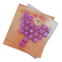 21-toetsen keycaps op toetsenbordmodellen met-Rozerood