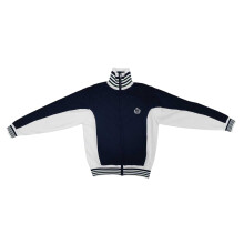 (M, Blue) Slazenger Mens Off-Court Terrace Striped Relaxed Fit Tracksuit Top