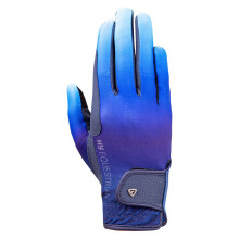 (M, Navy/Ocean Blue) Hy Ombre Riding Gloves