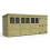 18 x 4 Pent Shed Tanalised (Double Door, With Windows) 2
