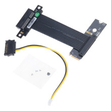 M.2 NVMe auf PCIE Stecker auf Buchse Adapter-10 cm M42UF