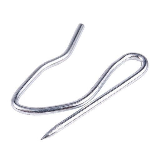 50Pcs Curtain Drapery Pin Hooks - Silvery 2