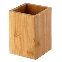Organizator de birou cu design elegant, suport multifuncțional pentru creioane din bambus natural pentru birou și casă, produs ecologic,