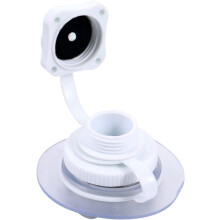 2 válvulas Boston espirales unidireccionales para kayak, color blanco, de alta densidad, resistentes a la corrosión y fáciles de desmontar.