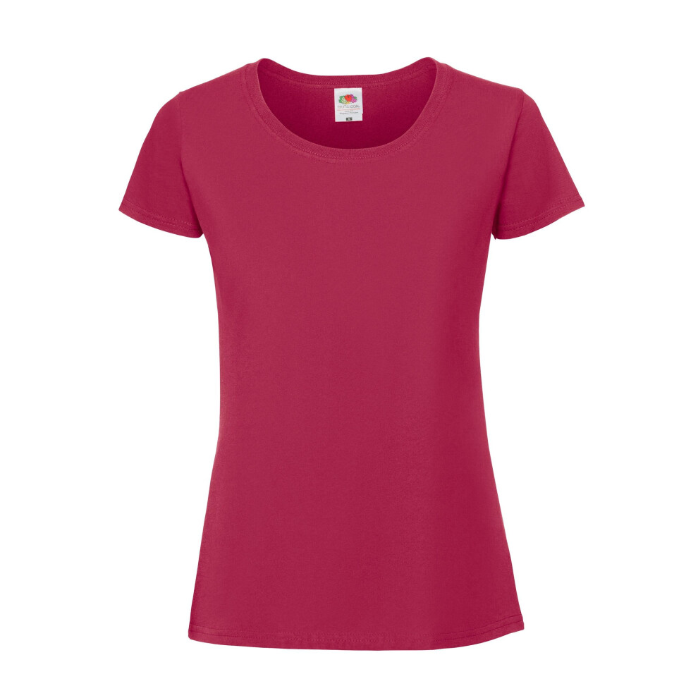 Fruit Of The Loom (Xxl, Cranberry) Womens/Ladies Ringspun Premium T-Shirt
