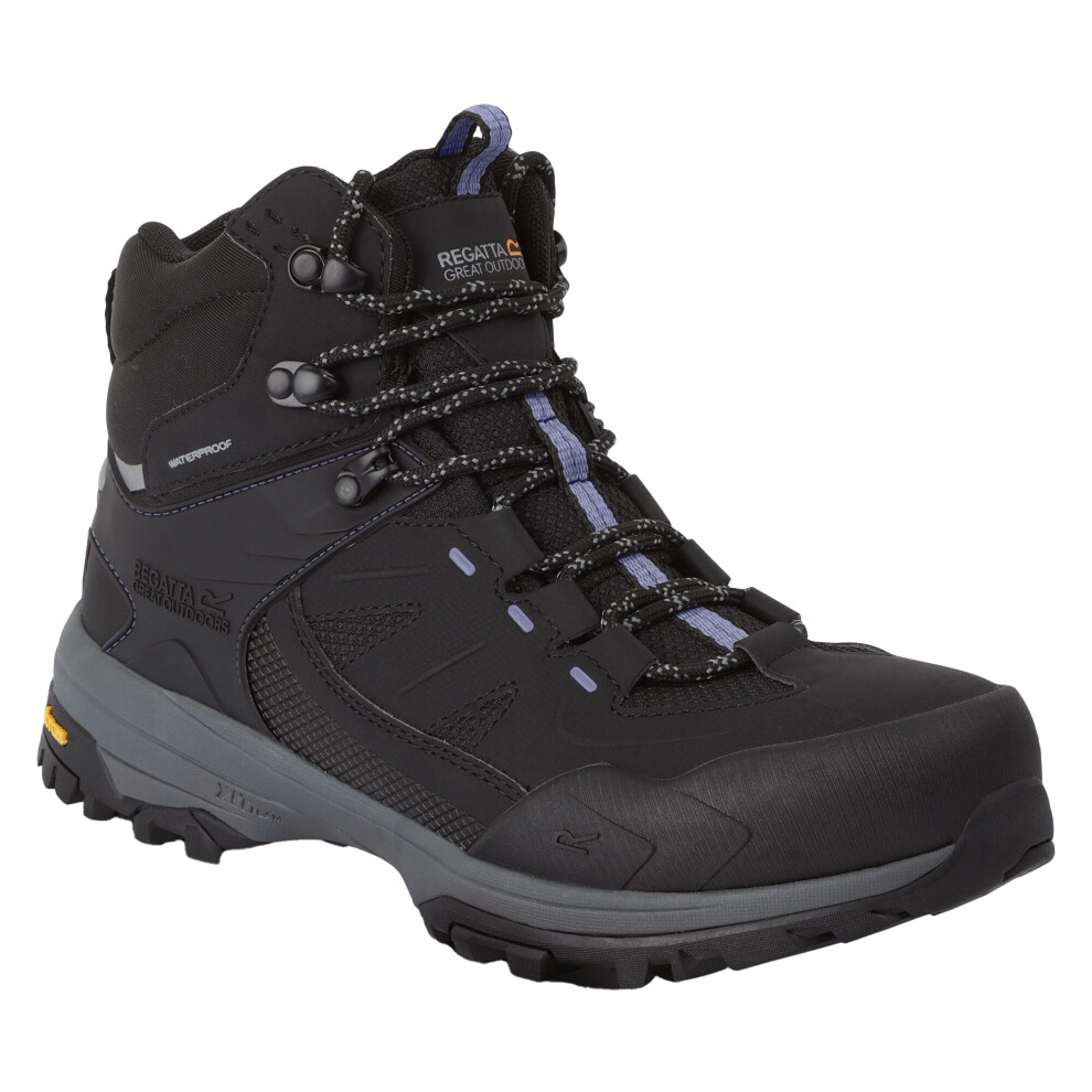 Regatta Women's Black/Lilac Regen Walking Boots - Bloom - 6.5 Uk - Bloom - 55% Polyurethane/26% Rubber/19% Polyester - Image 2