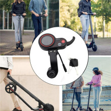 2X ZQ-100 Mileage Meter with Key Speed Adjustable Electric Scooter Meter 6 Pin Display for Electric Scooter Dashboard