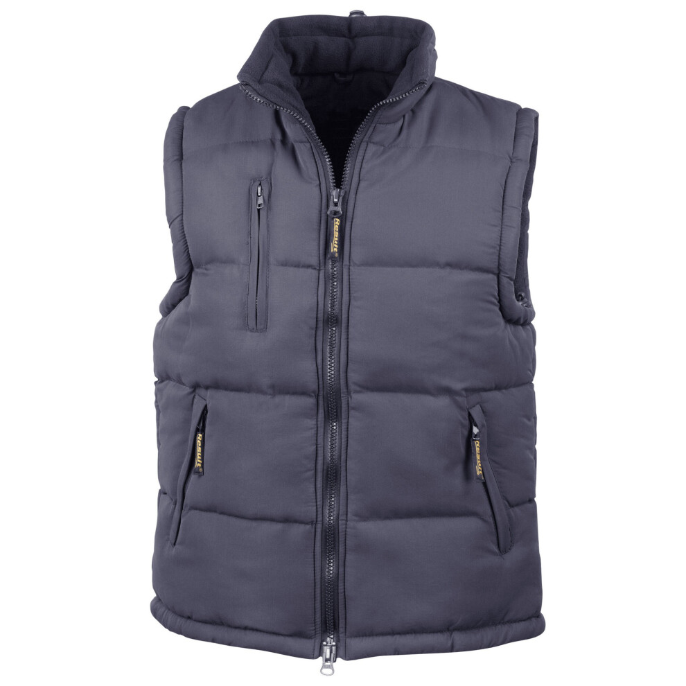 Result (S, Navy) Mens Padded Body Warmer