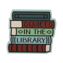 Pocket Notebook Shaped Pulteney Press Quiet in Library Other Book