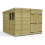 9 x 10 Pent Shed Tanalised (Double Door, With Windows) 2