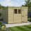 9 x 10 Pent Shed Tanalised (Single Door, With Windows) 1