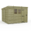 9 x 10 Pent Shed Tanalised (Single Door, With Windows) 2