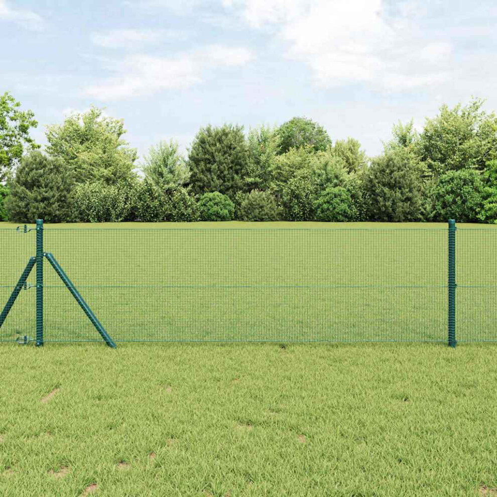 Vidaxl Welded Wire Fence Green
