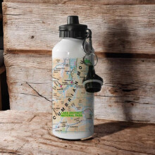 OS Map 600ml Metal Water Bottle Lake District National Park Other Book