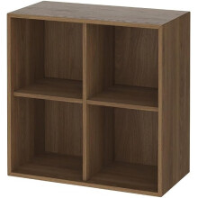 IKEA EKET 4 Compartment Cabinet Brown Walnut 70cm