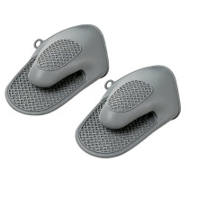 Luvas de Forno de Silicone Espesso, Resistentes Ao Calor e Anti-Escaldantes, para Uso Doméstico e Na Cozinha (2 Unidades)