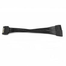 Hard Drive 15 Pin Cable, 15 Pin Male to 2 Female Serial Cable Splitter Cable for HDD, SSD, Optical Drive