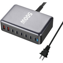 500W GaN USB Snabbladdare med Flera Portar, Stationär Laddningsstation för , för , för , PD Typ C, Snabbladdning, US-Kontakt
