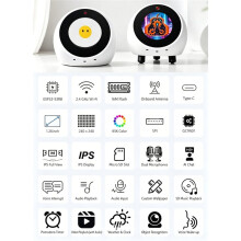 AI Voice Chat Robot ESP32-S3 1.28'' LCD Display with Camera NO Touch WiFi Weather N16R8 DIY Gadget 5MP